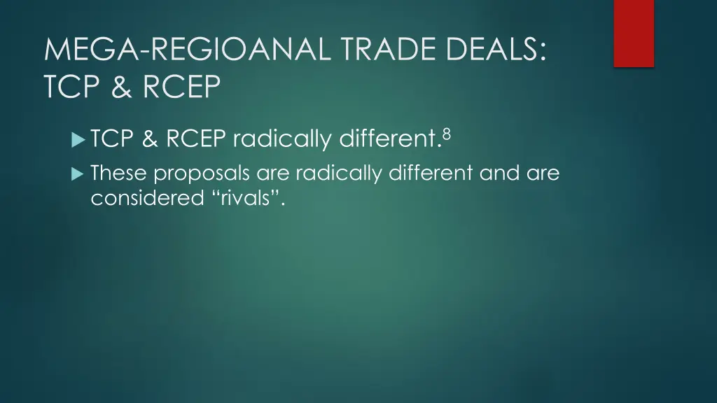 mega regioanal trade deals tcp rcep