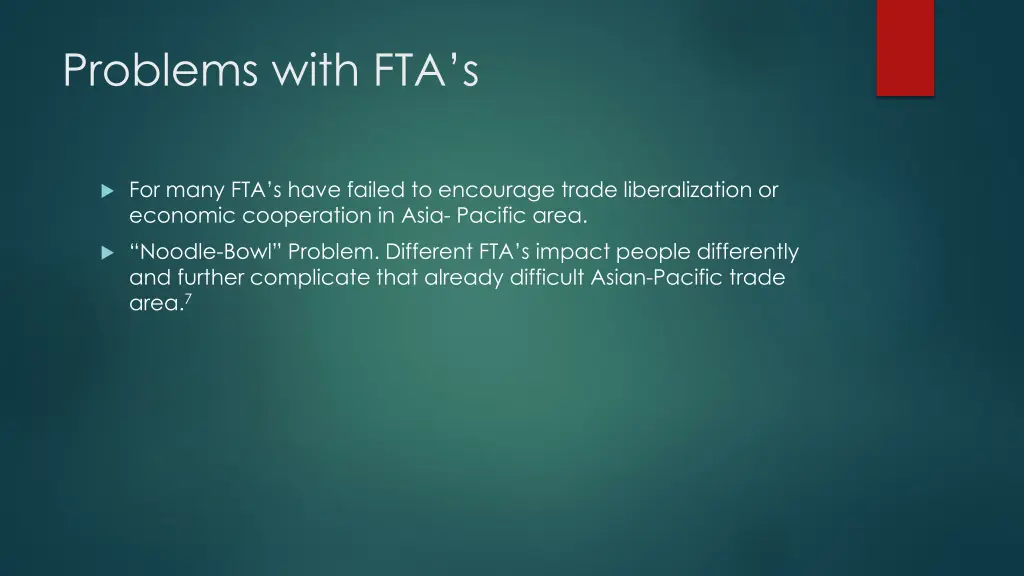 problems with fta s
