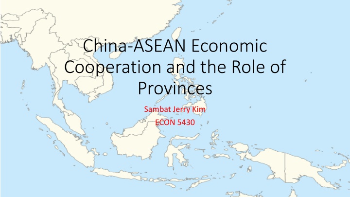 china asean economic cooperation and the role