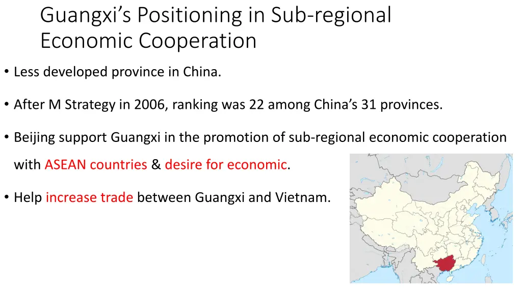 guangxi s positioning in sub regional economic