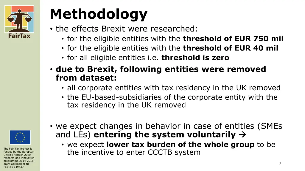 methodology the effects brexit were researched