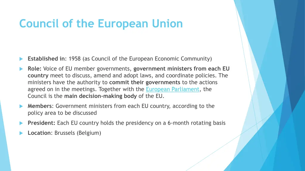 council of the european union