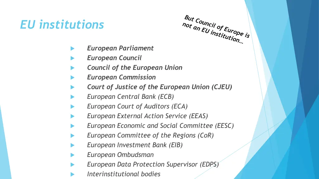 eu institutions