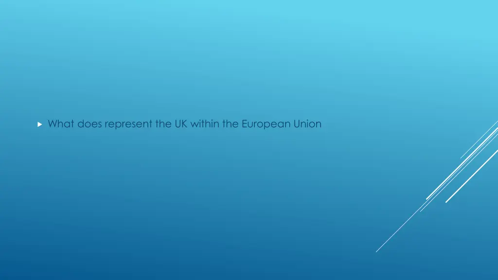 what does represent the uk within the european