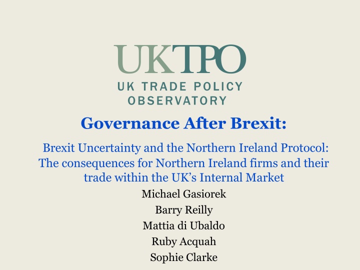 governance after brexit