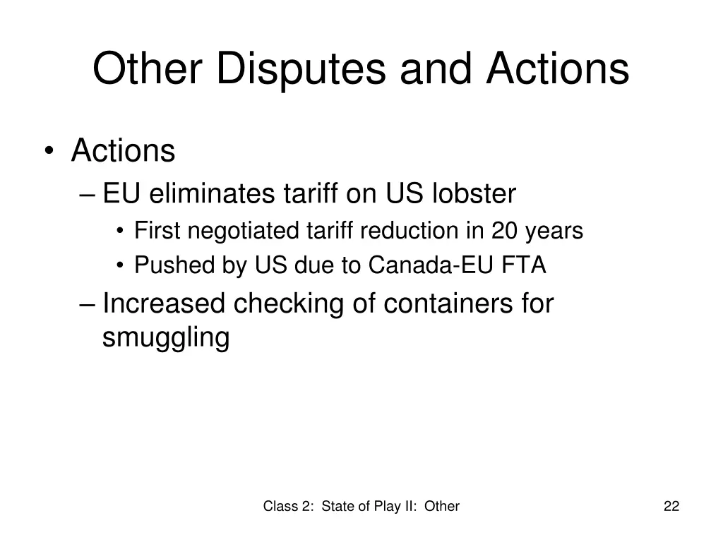 other disputes and actions 2