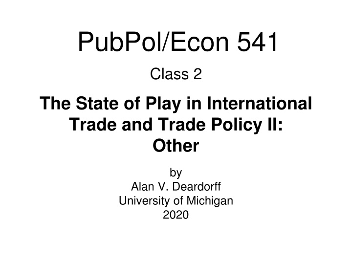 pubpol econ 541