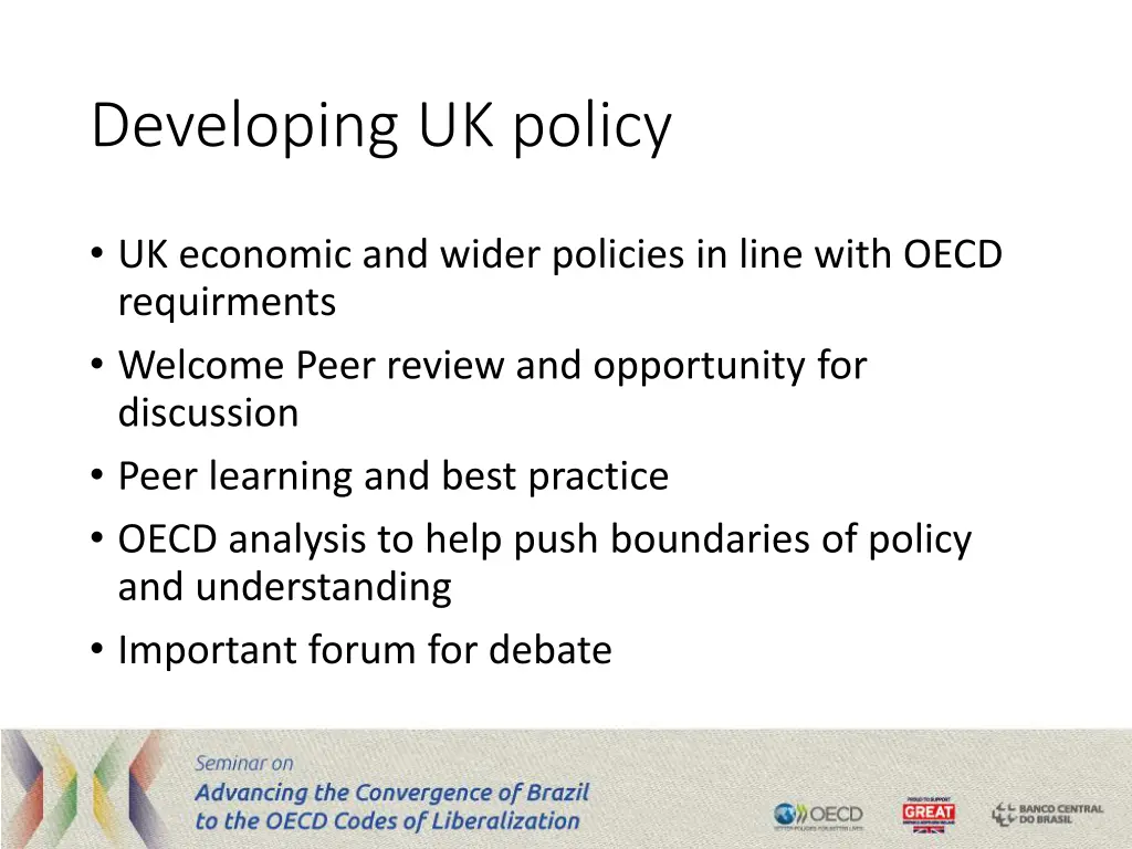 developing uk policy