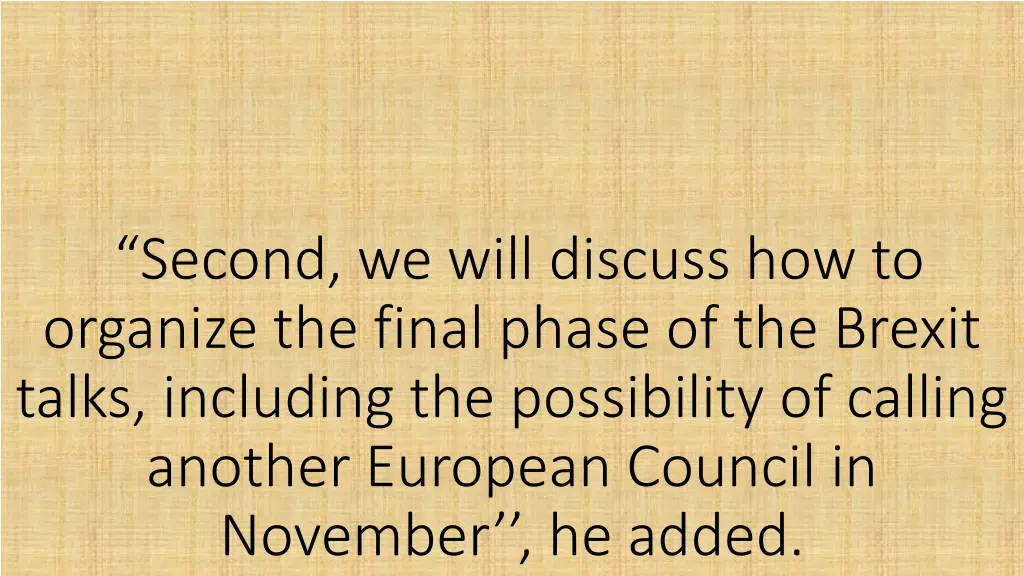 second we will discuss how to organize the final