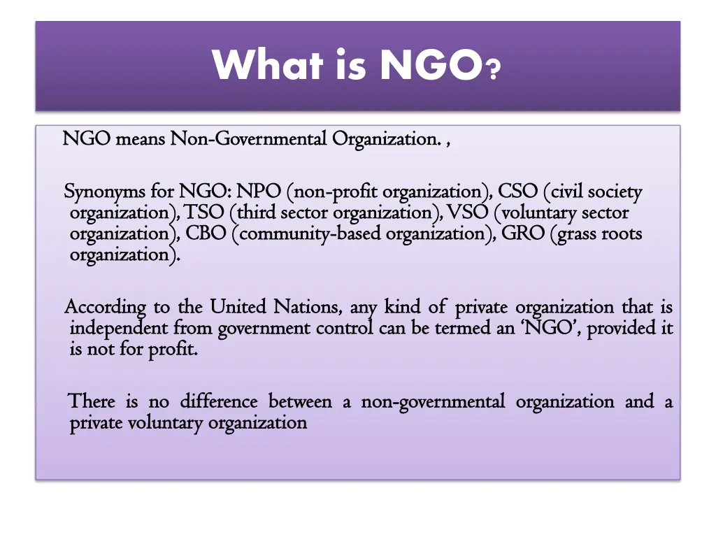what is ngo