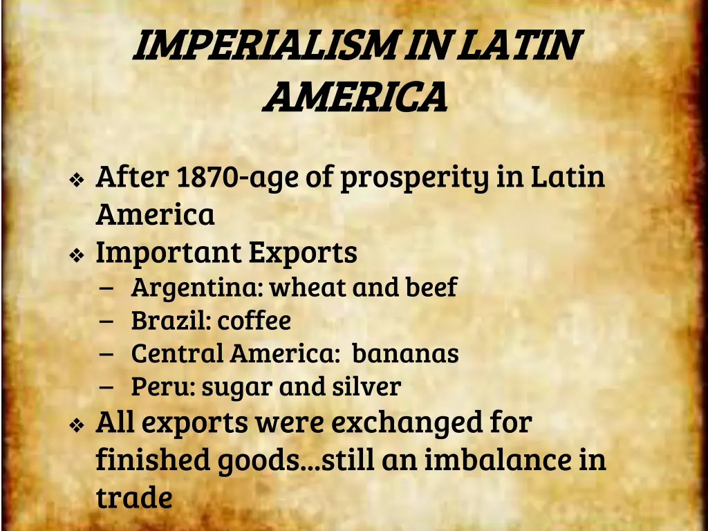 imperialism in latin imperialism in latin america
