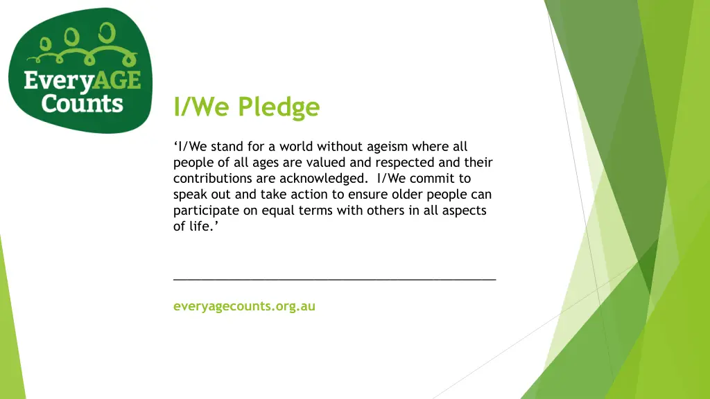 i we pledge