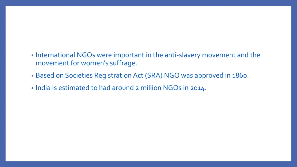 international ngos were important in the anti