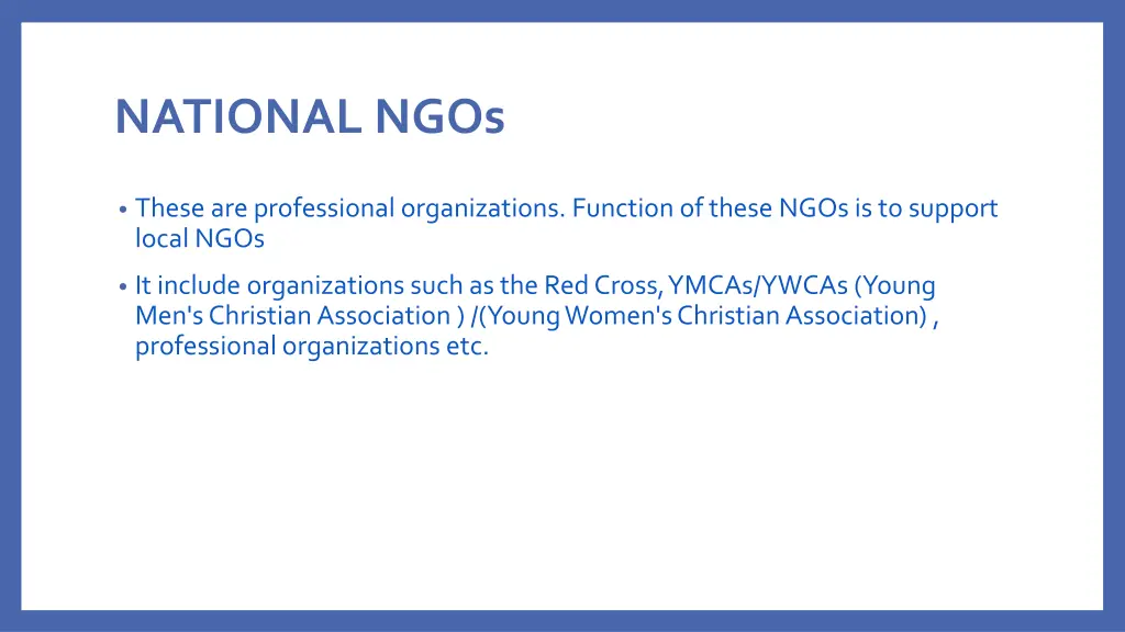 national ngos 1