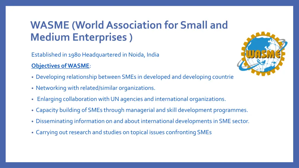 wasme world association for small and medium