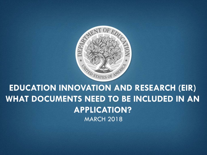education innovation and research eir what