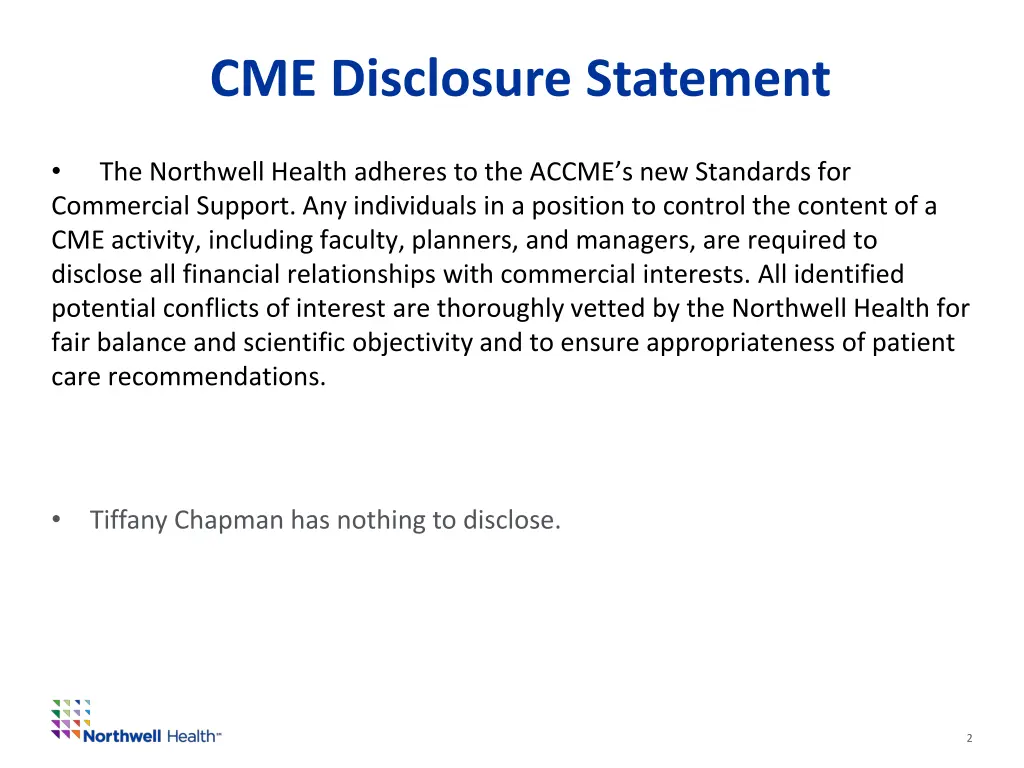 cme disclosure statement