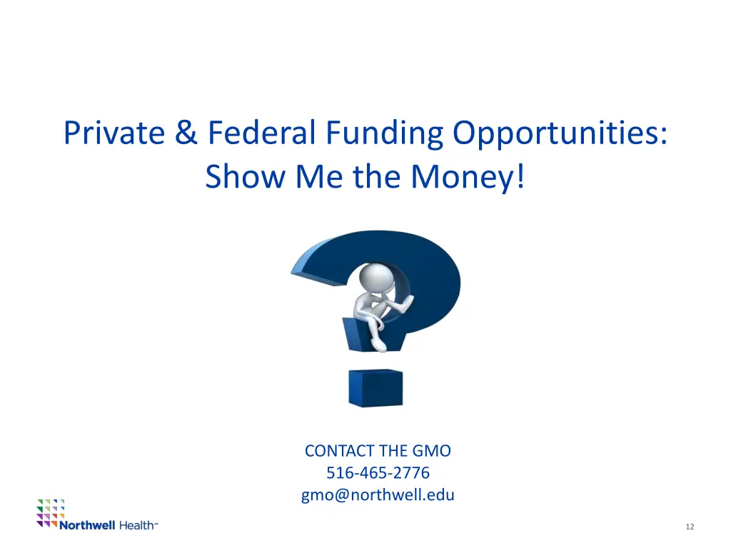 private federal funding opportunities show