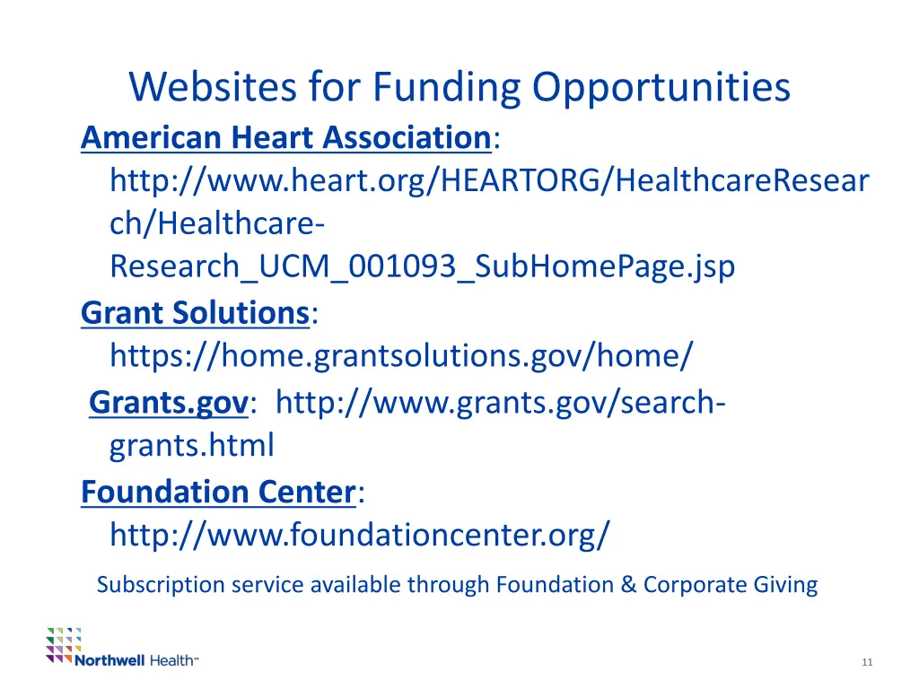 websites for funding opportunities 1