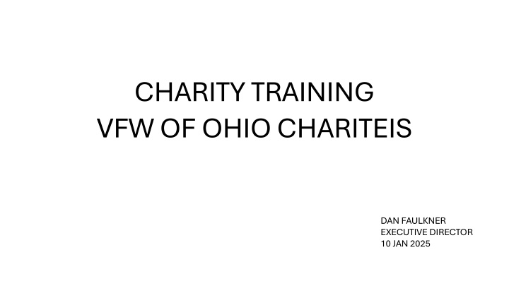 charity training vfw of ohio chariteis