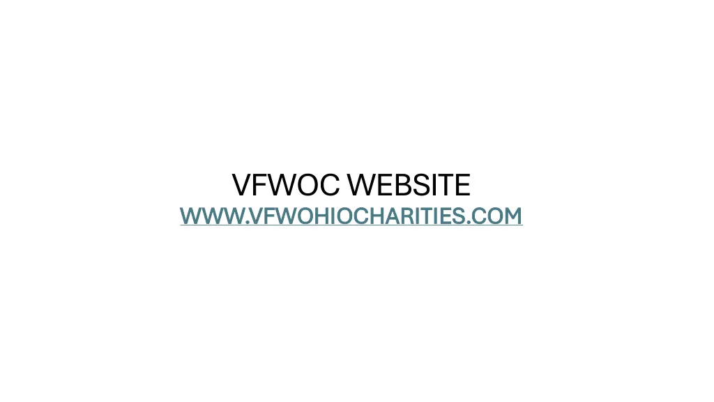 vfwoc website www vfwohiocharities