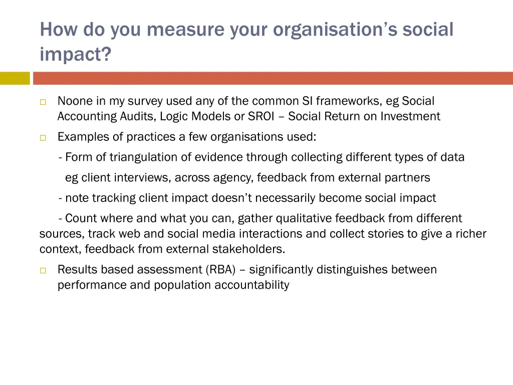 how do you measure your organisation s social
