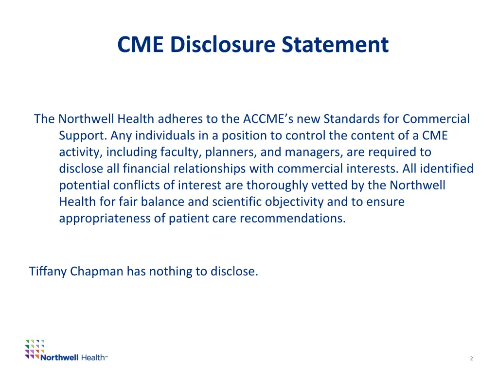 cme disclosure statement
