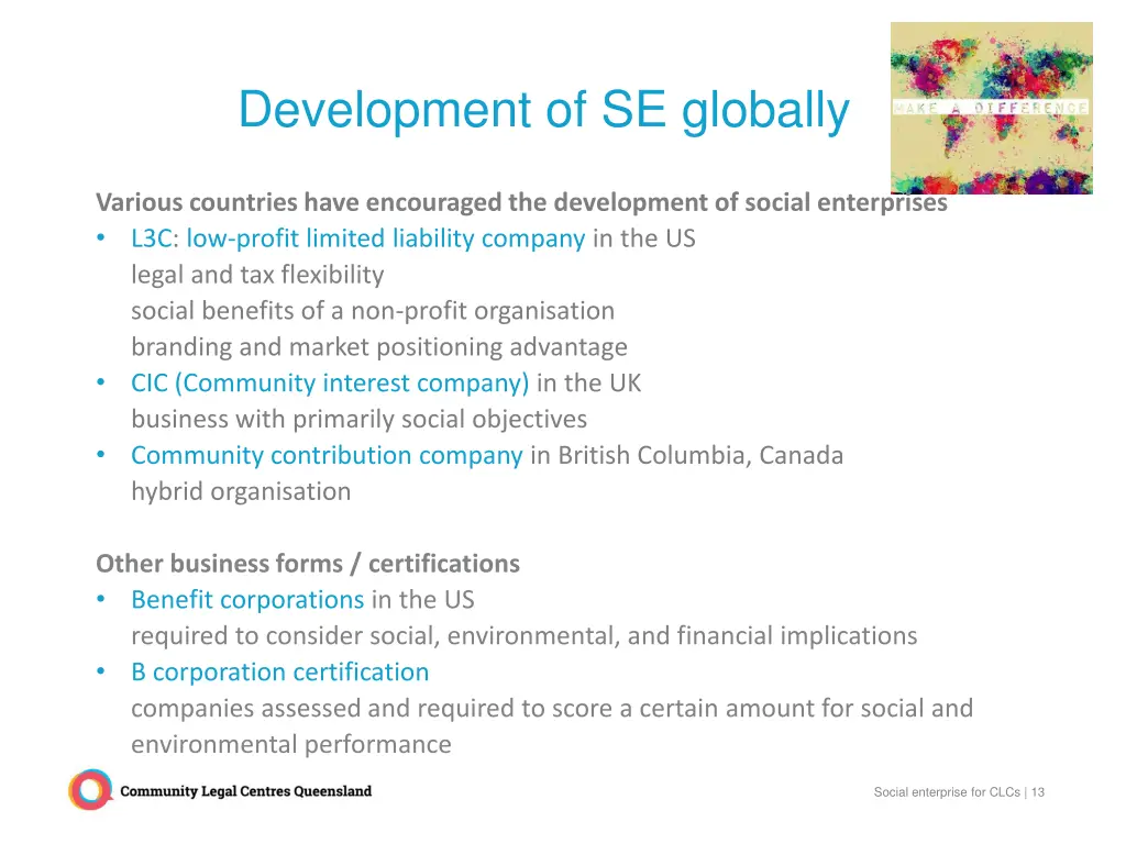 development of se globally
