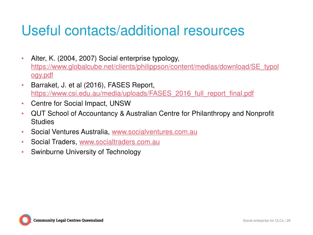 useful contacts additional resources