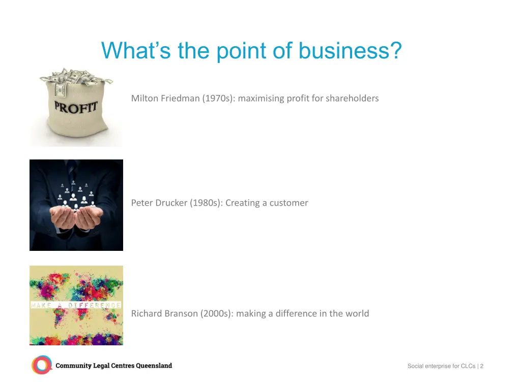 what s the point of business