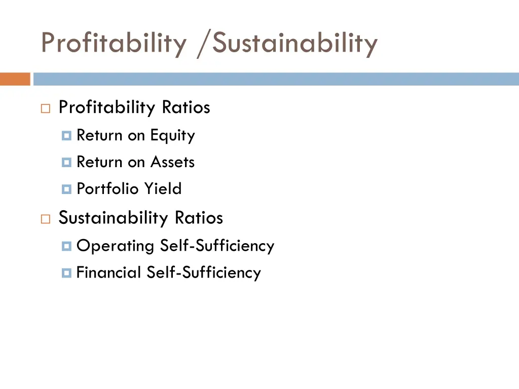 profitability sustainability