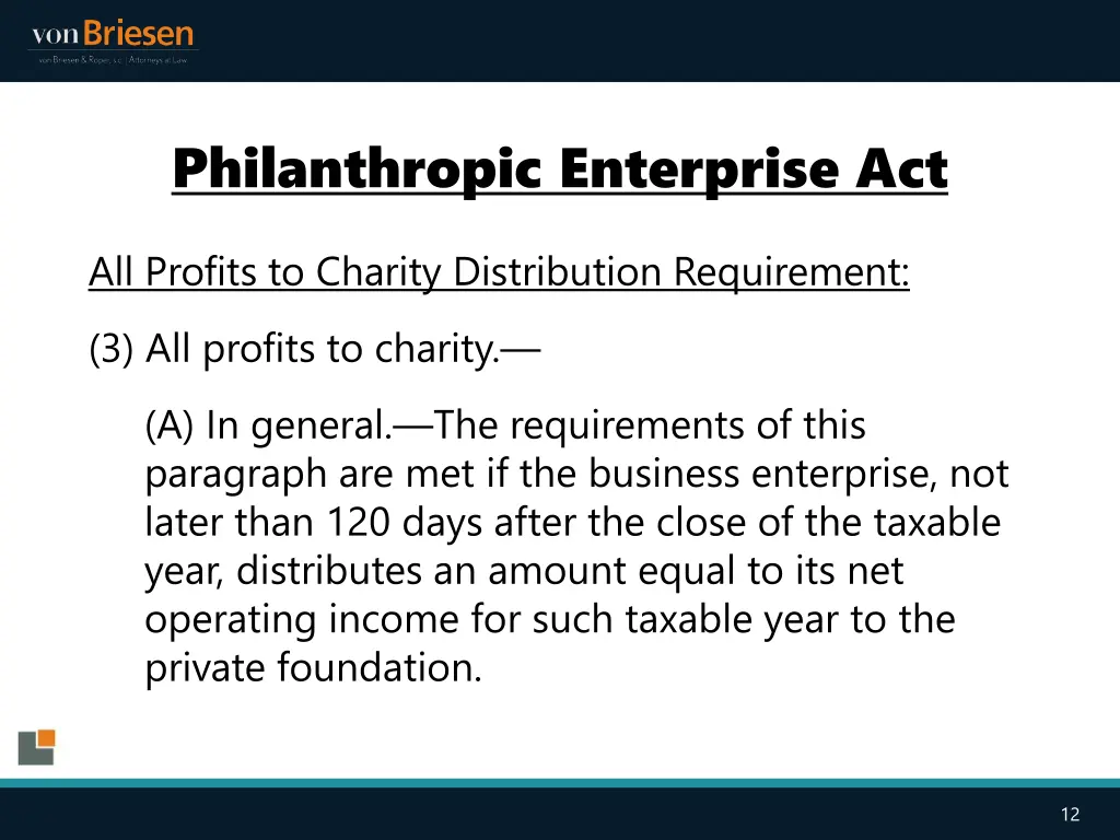 philanthropic enterprise act 2