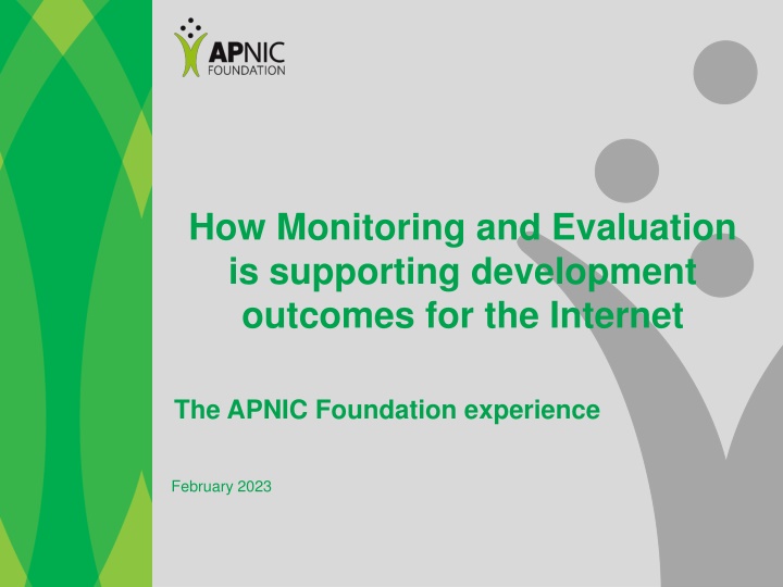 how monitoring and evaluation is supporting