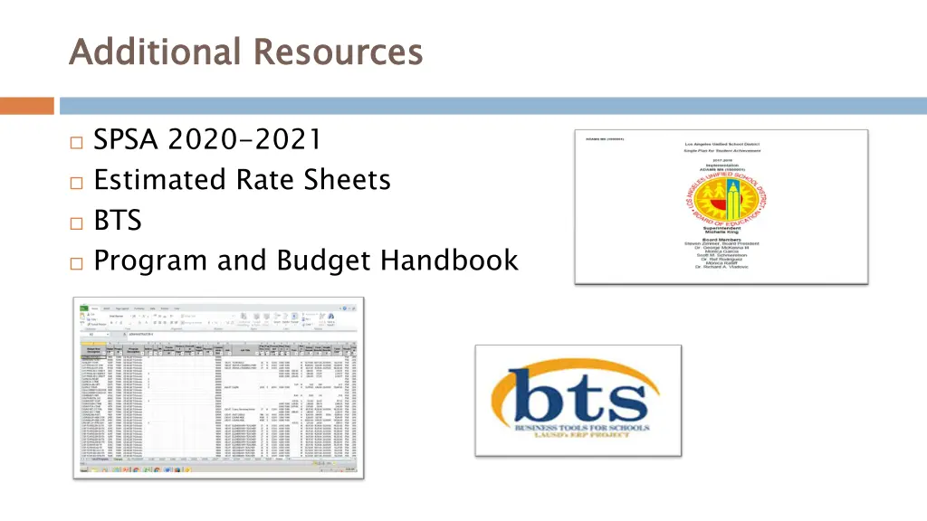 additional resources