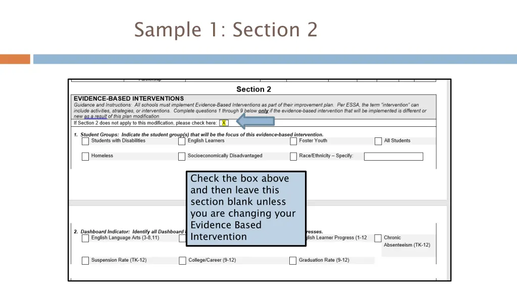 sample 1 section 2