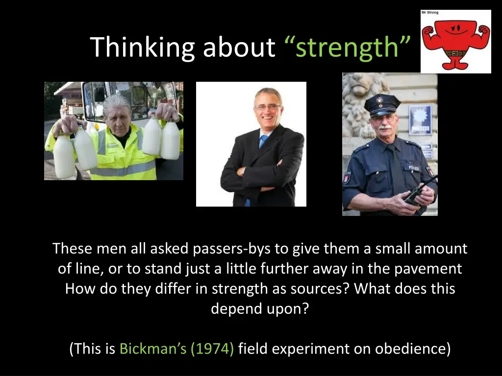 thinking about strength