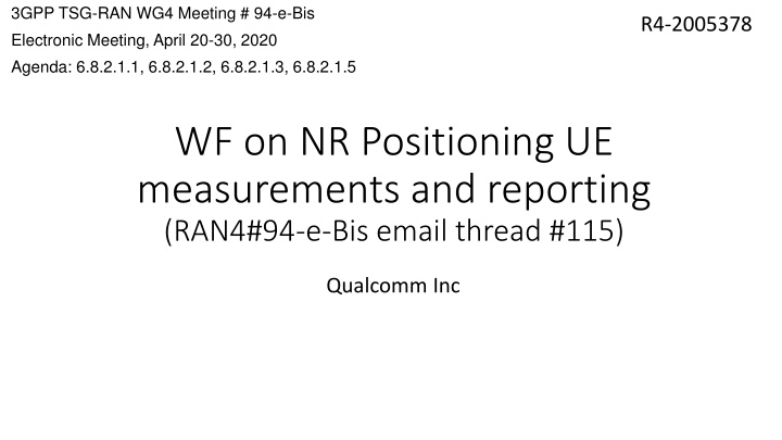 3gpp tsg ran wg4 meeting 94 e bis electronic