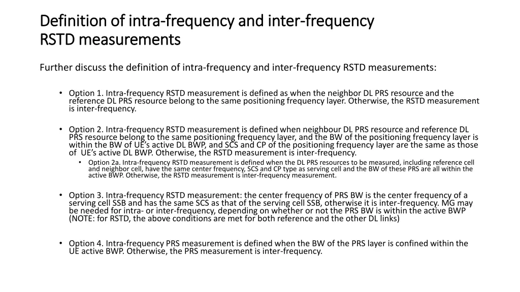 definition of intra definition of intra frequency