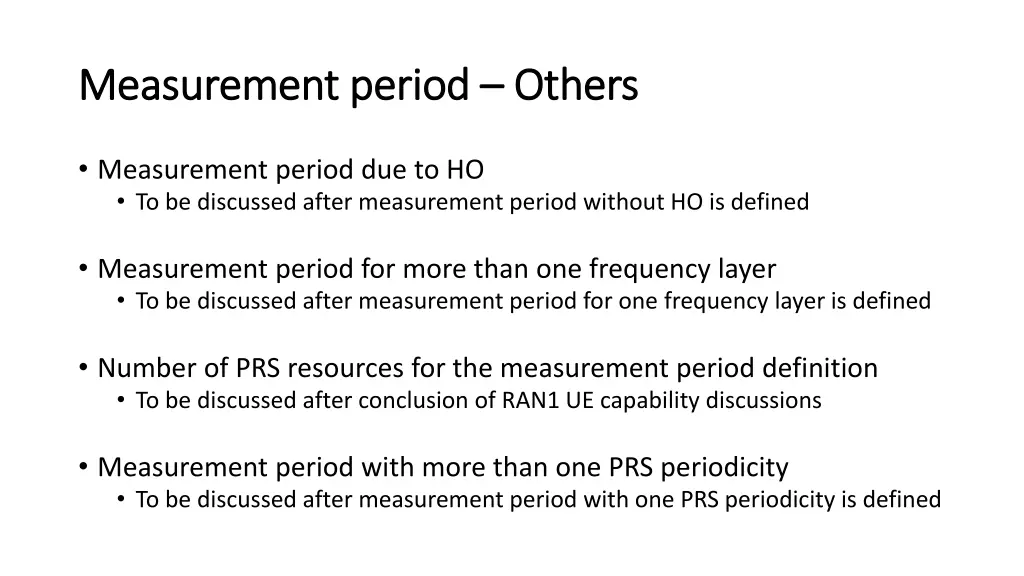 measurement period measurement period others