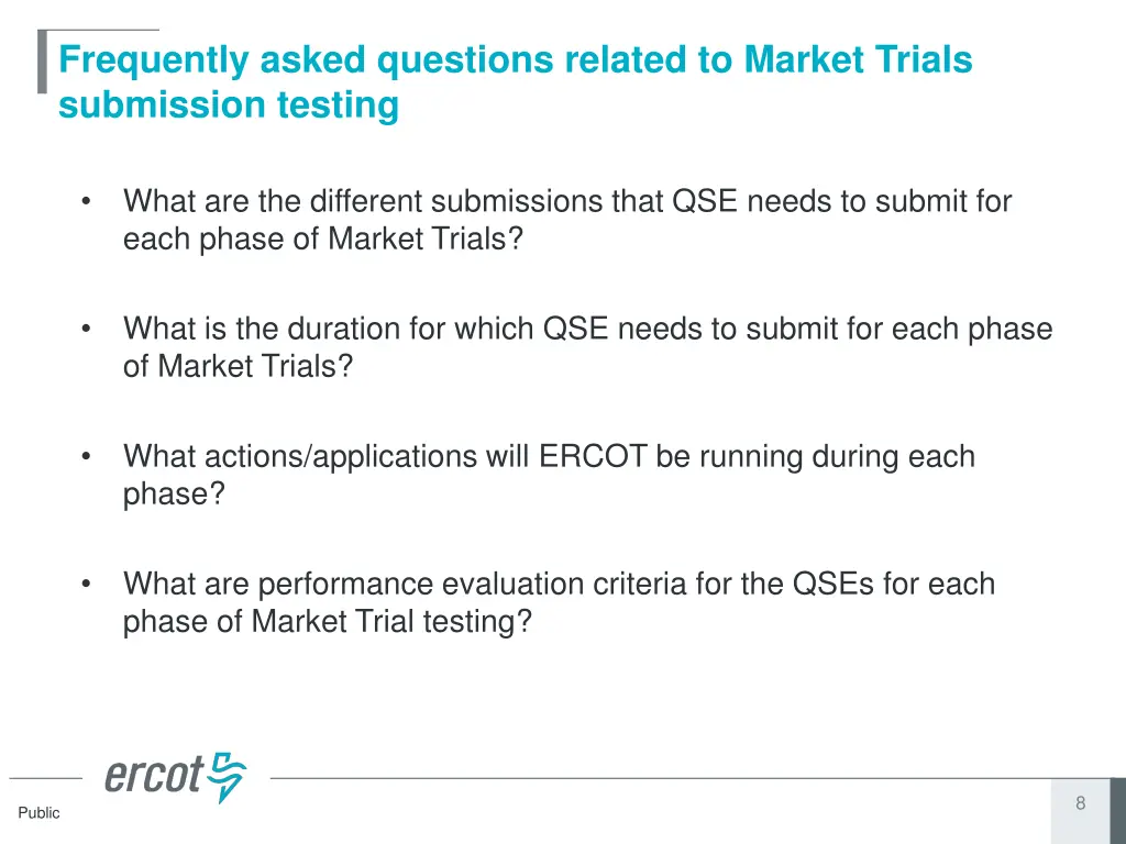frequently asked questions related to market