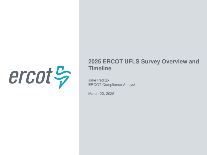 2025 ercot ufls survey overview and timeline