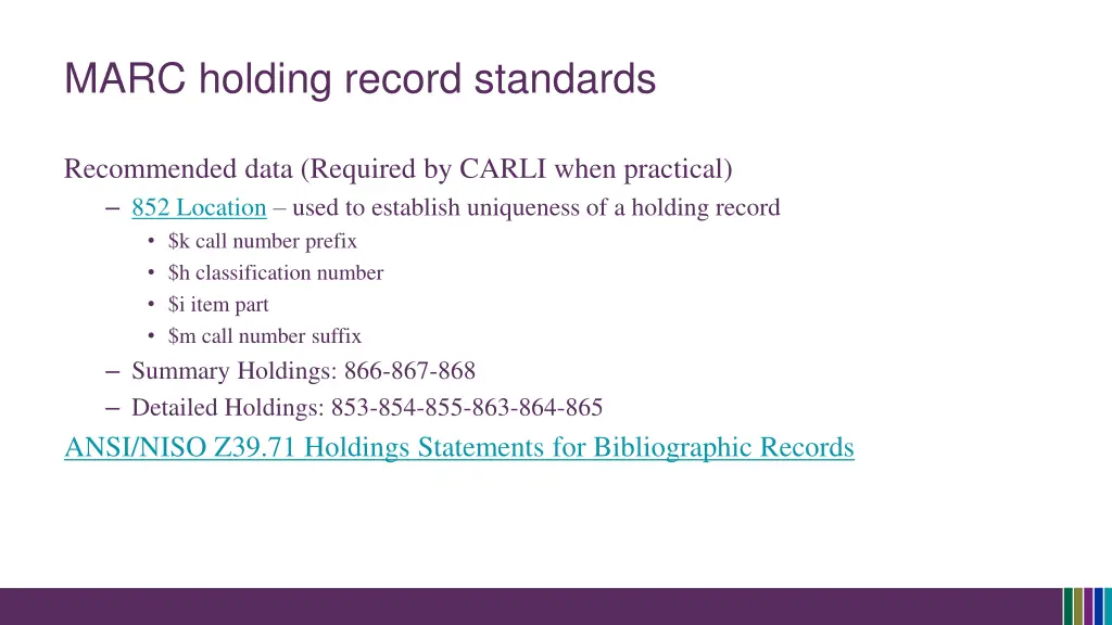 marc holding record standards