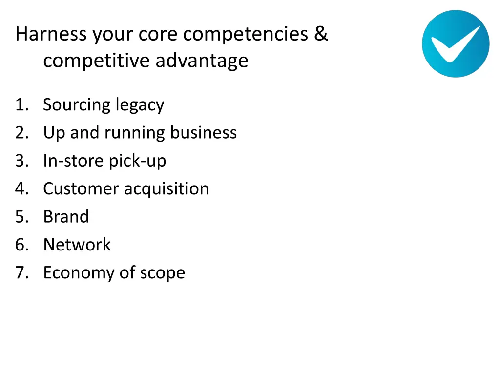 harness your core competencies competitive