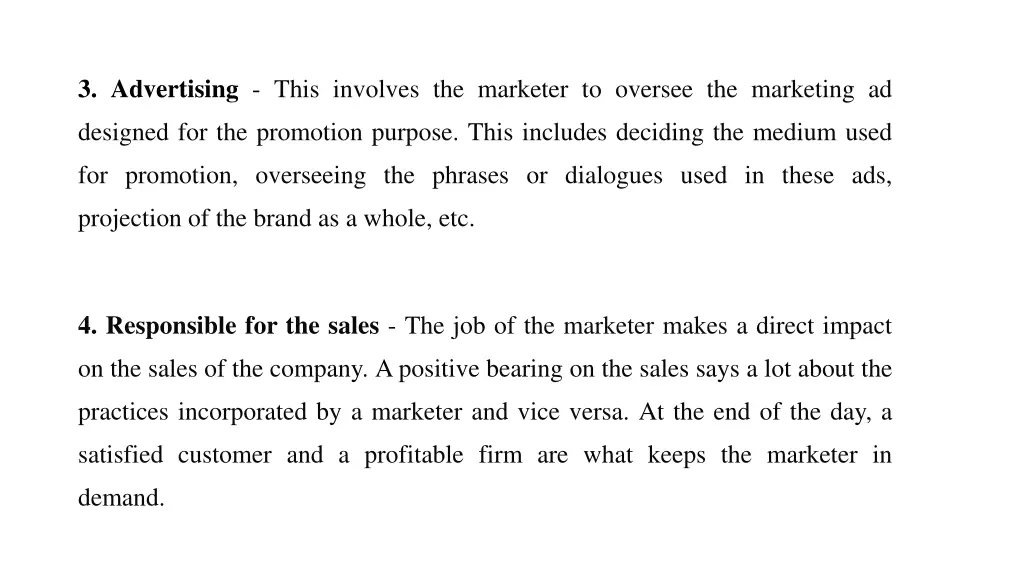 3 advertising this involves the marketer