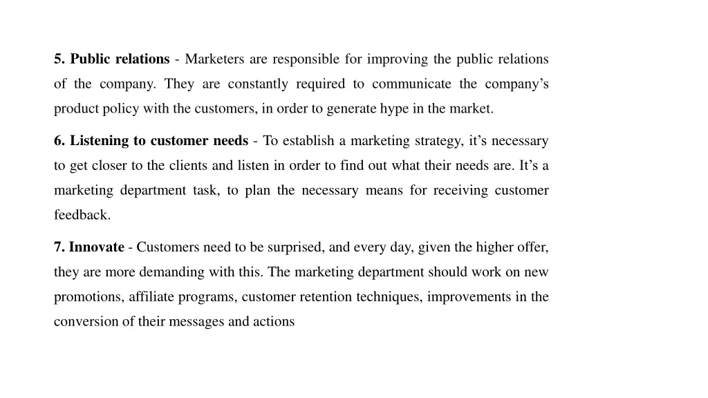 5 public relations marketers are responsible