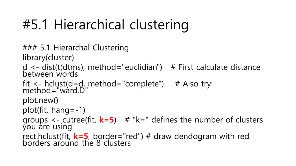 5 1 hierarchical clustering