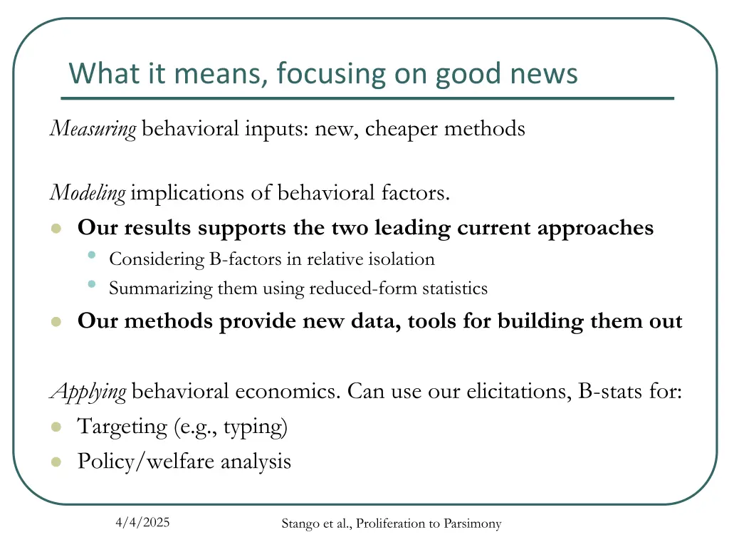 what it means focusing on good news
