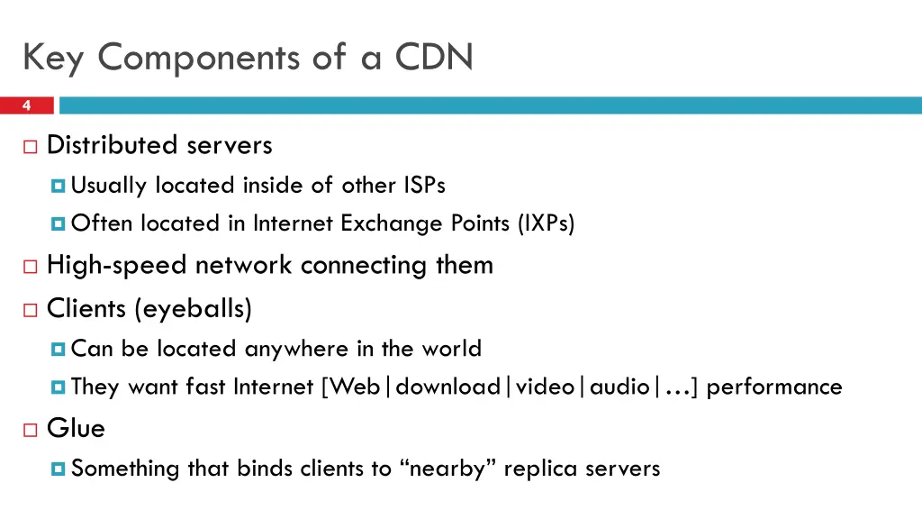 key components of a cdn