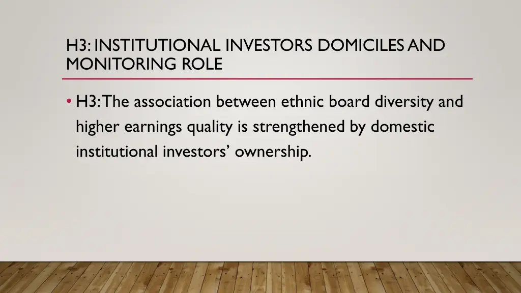 h3 institutional investors domiciles 2