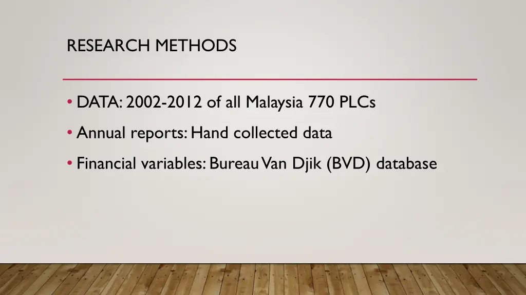 research methods